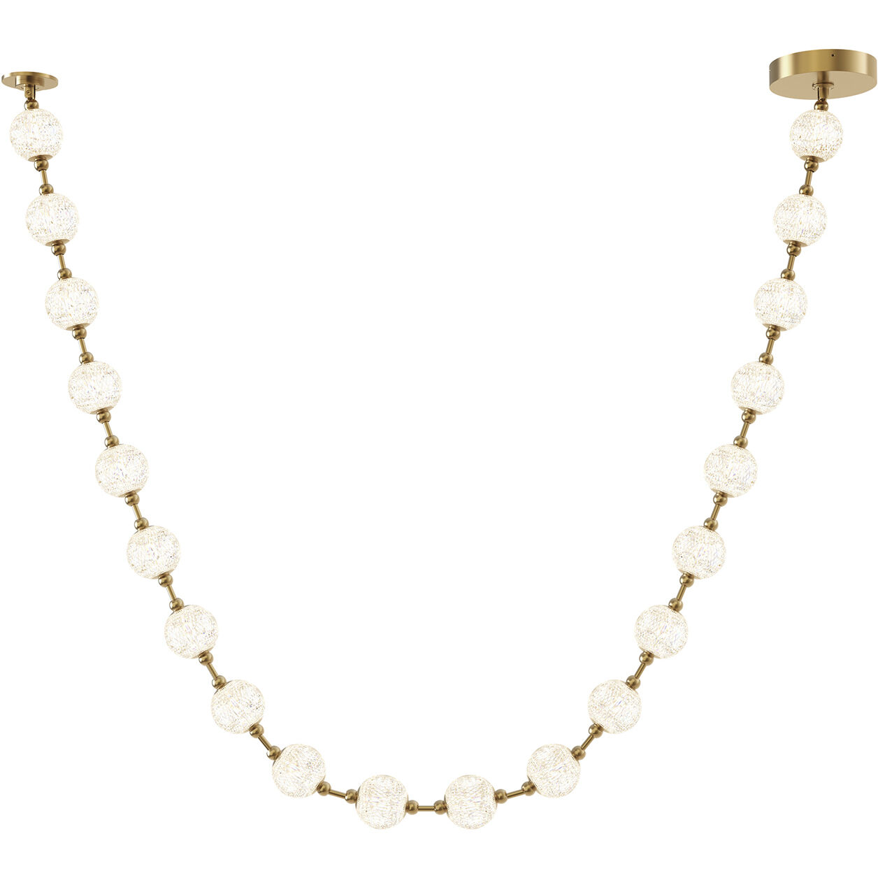 Marni Pendant Ceiling Light in Natural Brass