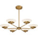 Solara LED 36 inch Legacy Brass Chandelier Ceiling Light
