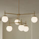 Rigsby 6 Light 40 inch Brushed Gold Chandelier Ceiling Light