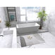 Turner Glossy White Bathtub in 72 in.