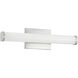 Arc LED 18 inch Brushed Steel Vanity Light Wall Light