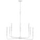 Paloma 8 Light 41 inch Textured White Chandelier Ceiling Light