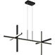 Crosley 4 Light 43.75 inch Matte Black Pendant Ceiling Light