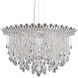 Trilliane Strands 8 Light 25 inch Polished Stainless Steel Pendant Ceiling Light in Radiance