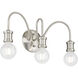 Lansdale 3 Light 19 inch Brushed Nickel Vanity Sconce Wall Light
