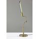 Zane 17 inch 10.00 watt Antique Brass Desk Lamp Portable Light, with Smart Switch