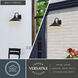 Highland Park 1 Light 9.5 inch Matte Black and White Outdoor Wall