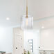 Haven LED 14 inch Old Satin Brass Pendant Ceiling Light