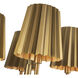 Alora Mood Plisse 4 Light 22.5 inch Aged Gold Chandelier Ceiling Light