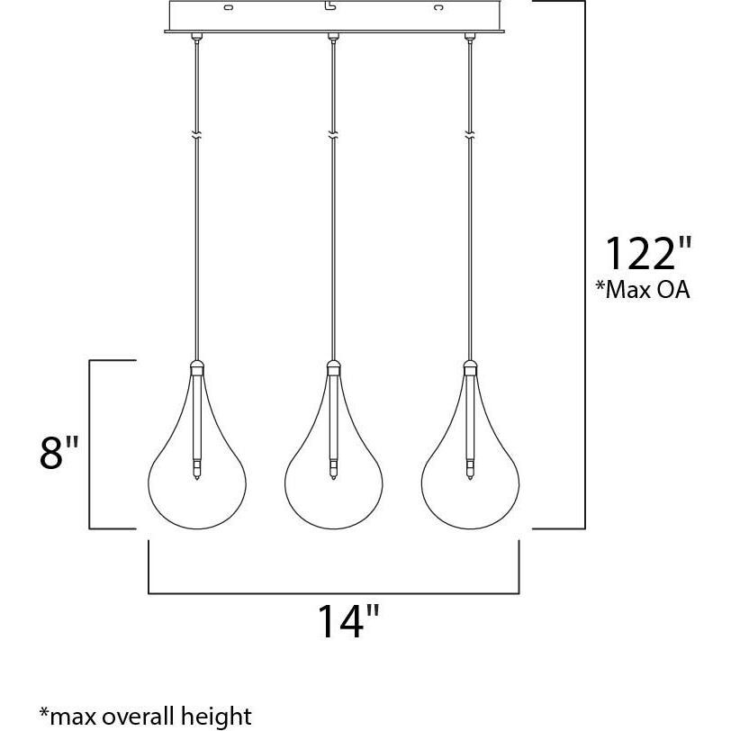 Albion 9 Light 14 inch Polished Chrome Multi-Light Pendant Ceiling Light