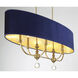 Van Noord 6 Light 48 inch Oxidized Aged Brass Island Chandelier Ceiling Light