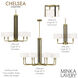 Chelsea 4 Light 20 inch Soft Brass Semi Flush Ceiling Light