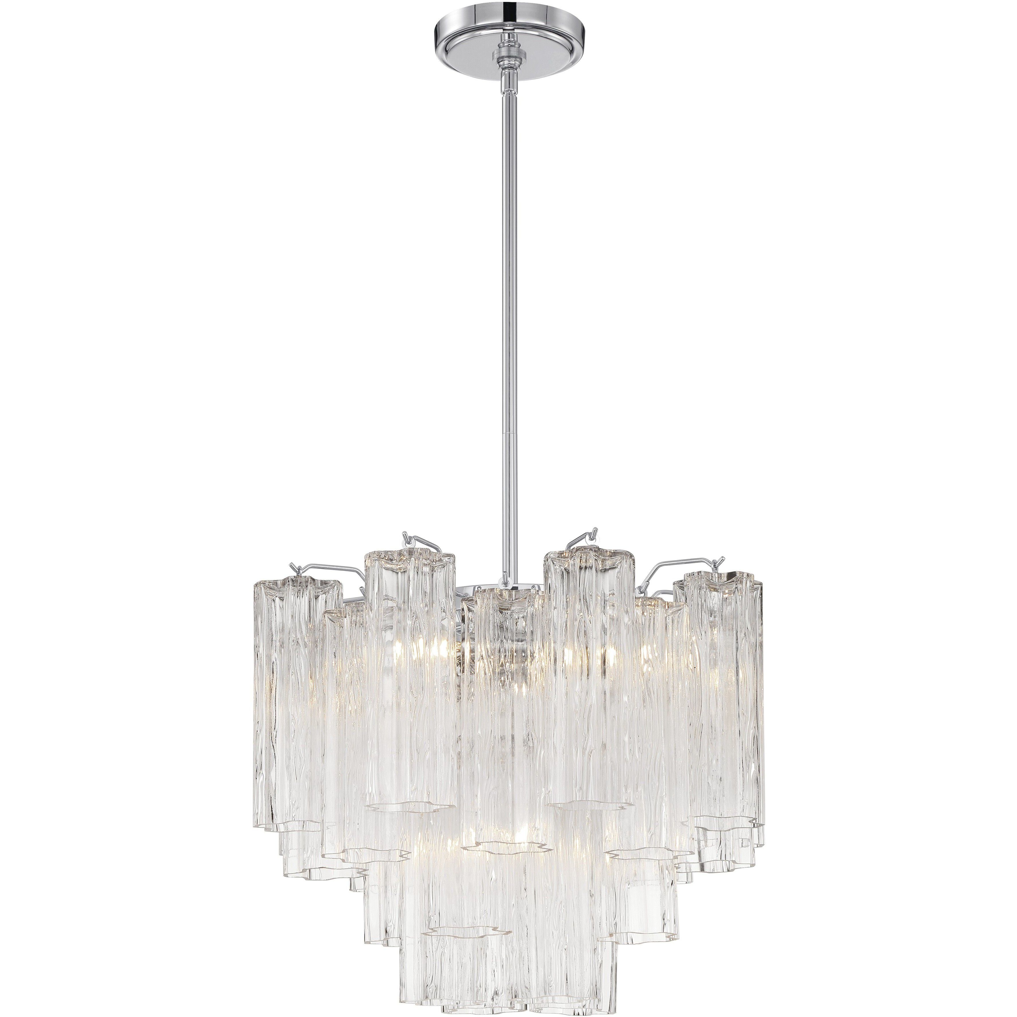 Addis 4 Light 17.75 inch Polished Chrome Mini Chandelier Ceiling Light in Clear