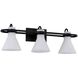 Fusion Collection - Ludlow 26 inch Matte Black Bath Bar Wall Light
