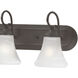 Elipse 3 Light 24 inch Painted Bronze Vanity Light Wall Light