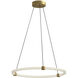 Bruni LED 24.5 inch Brushed Gold Pendant Ceiling Light