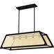 Syrah 5 Light 36 inch Matte Black Island Light Ceiling Light