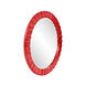 Serenity 35 X 35 inch Glossy Red Wall Mirror