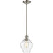 Ballston Cindyrella 1 Light 8 inch Brushed Satin Nickel Mini Pendant Ceiling Light in Incandescent, Seedy Glass