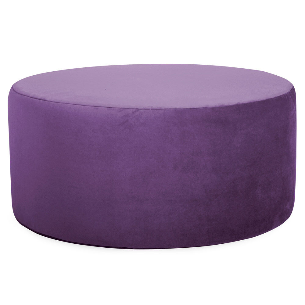 Bella 18 inch Eggplant Purple Ottoman
