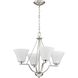 Bravo 4 Light 24 inch Brushed Nickel Chandelier Ceiling Light
