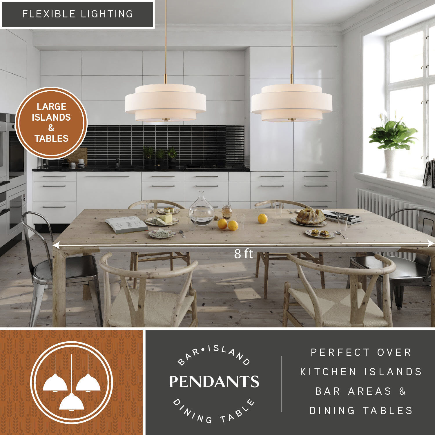 Brentwood 5 Light 24 inch Sunset Gold Pendant Ceiling Light