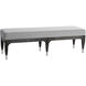 Cameron Gray and Charcoal Black Washed Chair Bench