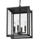 Tribeca 4 Light 12 inch Natural Black Outdoor Pendant