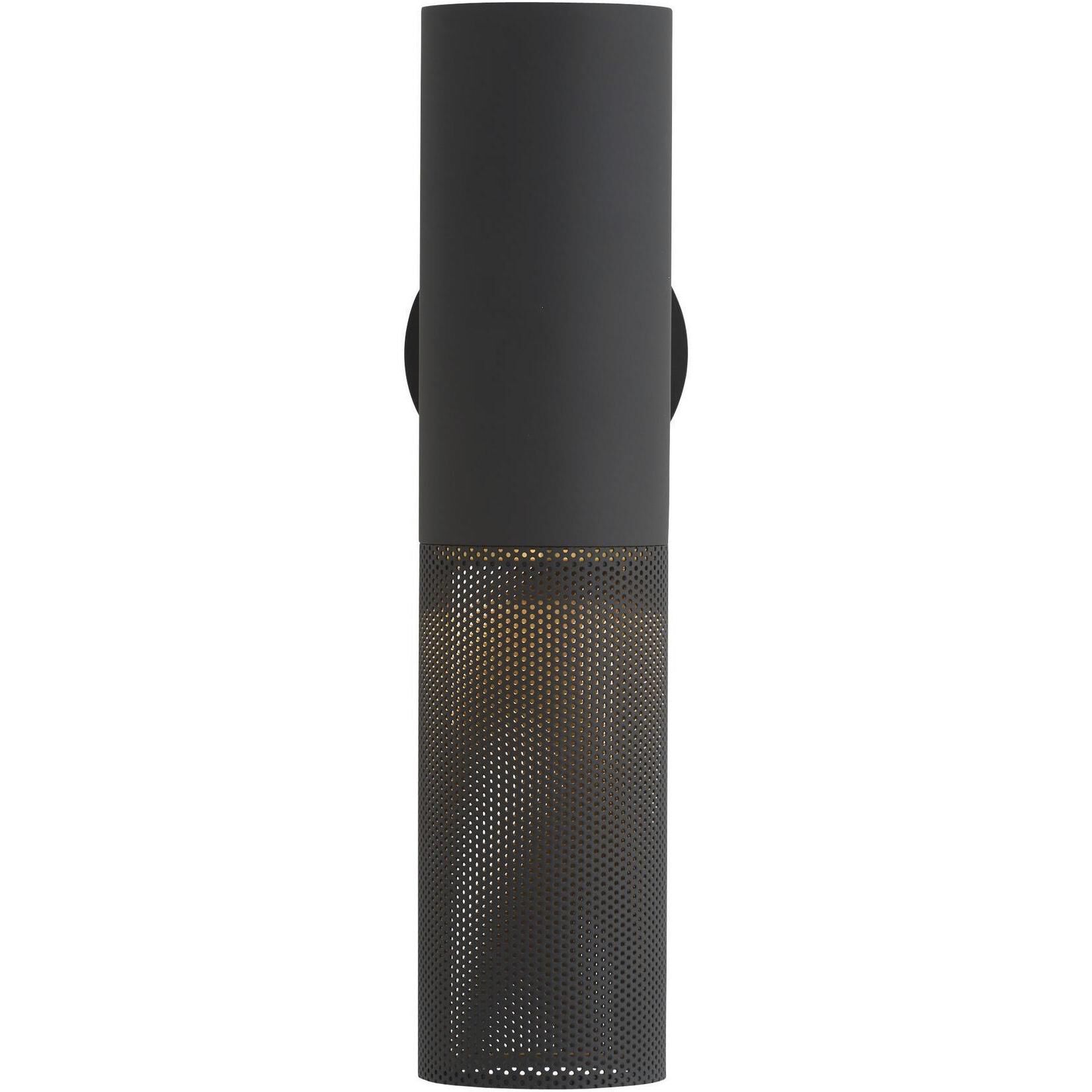 Punch 1 Light 18 inch Marine Grade Matte Black Outdoor Sconce, Small