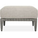 Borneo 17.75 inch Charcoal Gray Rope and Nuance Dove Outdoor Ottoman