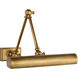 Chapman & Myers Cabinet Maker 13.25 inch 8 watt Hand-Rubbed Antique Brass Double Library Light Wall Light