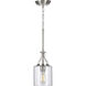 Lassiter 1 Light 6 inch Brushed Nickel Mini-Pendant Ceiling Light