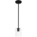 Oslo LED 4 inch Matte Black Pendant Ceiling Light