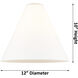 Ballston Ballston Cone LED 38.5 inch White and Polished Chrome Island Light Ceiling Light in Seedy Glass