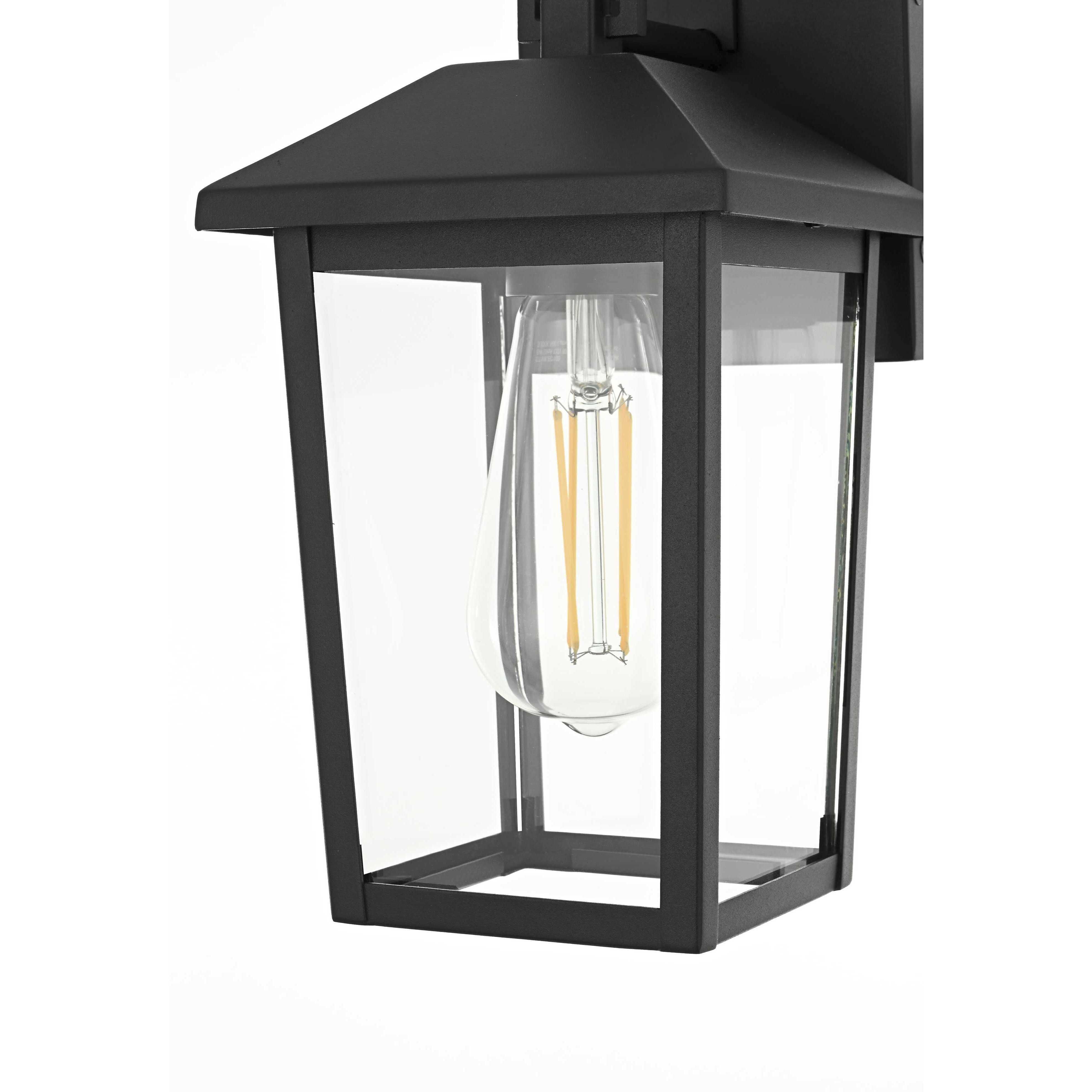 Riggs 1 Light 12.5 inch Black Outdoor Wall Sconce