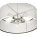 Industro 5 Light 25 inch Brushed Nickel Chandelier Ceiling Light