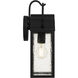 Damian 1 Light 15 inch Matte Black Outdoor Wall Lantern