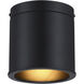 Fleur Oasis LED 6 inch Matte Black Flush Mount Ceiling Light