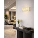 Alabaster Rocks Collection - Medley Family 10 inch Alabaster Rocks ADA Wall Sconce Wall Light in 3" D x 10" W x 5" H, EVOLV