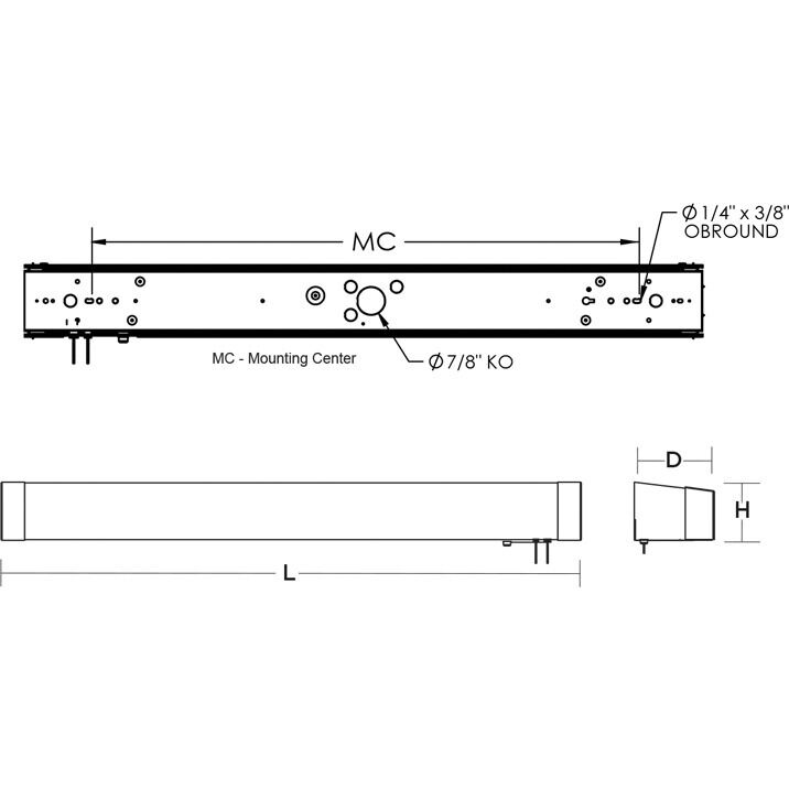 Algiers LED Satin Nickel ADA Wall Light