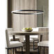 Sean Lavin Fiama LED 48 inch Matte Black Chandelier Ceiling Light, Integrated LED