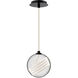 Roper LED 9 inch Black Mini-Pendant Ceiling Light, dweLED