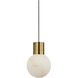 Sean Lavin Mina 1 Light 5 inch Hand Rubbed Antique Brass Line-Voltage Pendant Ceiling Light