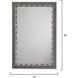 Evelyn 36 X 24 inch Black Mirror