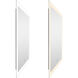 Abigail 49 X 29.5 inch Matte White Mirror, Rectangle