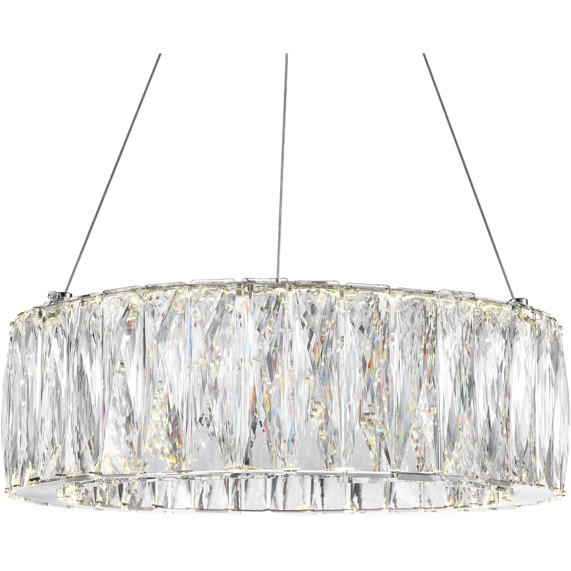Juno LED 16 inch Chrome Chandelier Ceiling Light