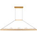 Himalayas LED 62 inch Brass Island/Pool Table Light Ceiling Light