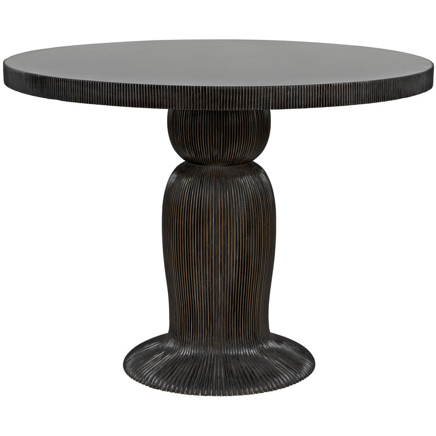 Portobello 40 X 40 inch Hand Rubbed Black Dining Table