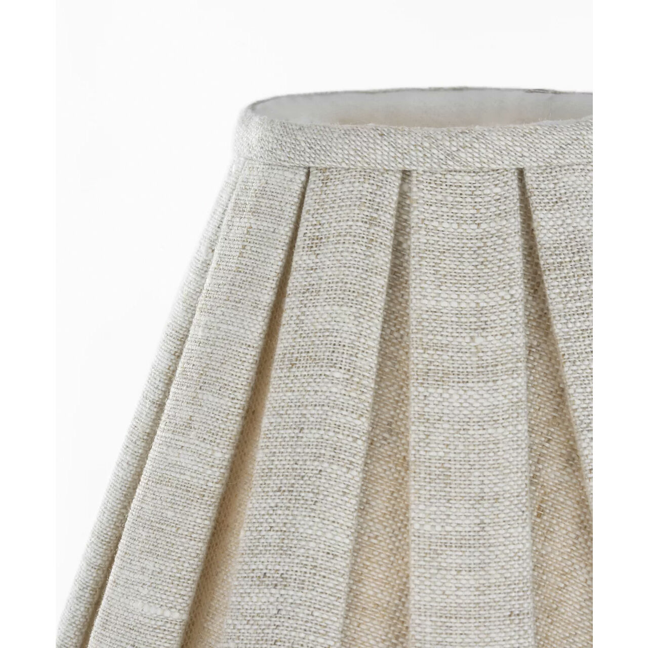 Visual Comfort Clip Natural Linen Box Pleat Flare 6.5 inch Box Pleated Flare Shade