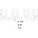 Park Ridge 3 Light 22 inch Satin Nickel Bathroom Light Wall Light